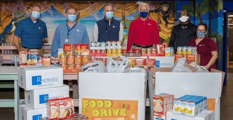 300 Bags Collected for the 2020 Holiday Food Drive for Legacy and CTS
