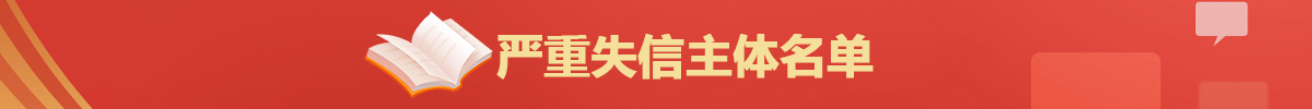 严重失信主体名单